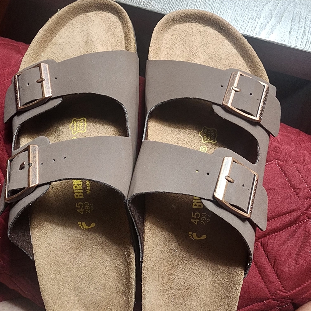 Birkenstock Brown Leather Sandals with Buckles